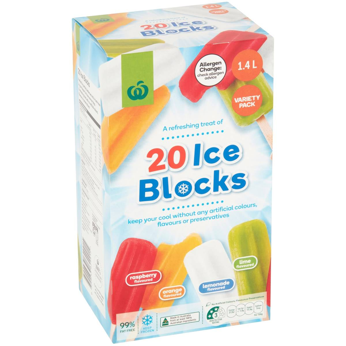 Woolworths Ice Blocks 20 pack