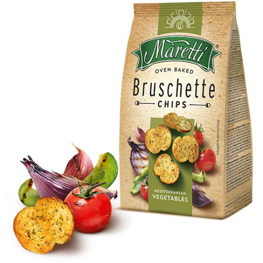 Maretti Bruschette Chips Mediterranean Vegetables 70g