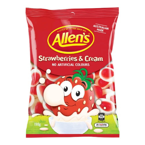 Allen's Strawberries and Cream 190g