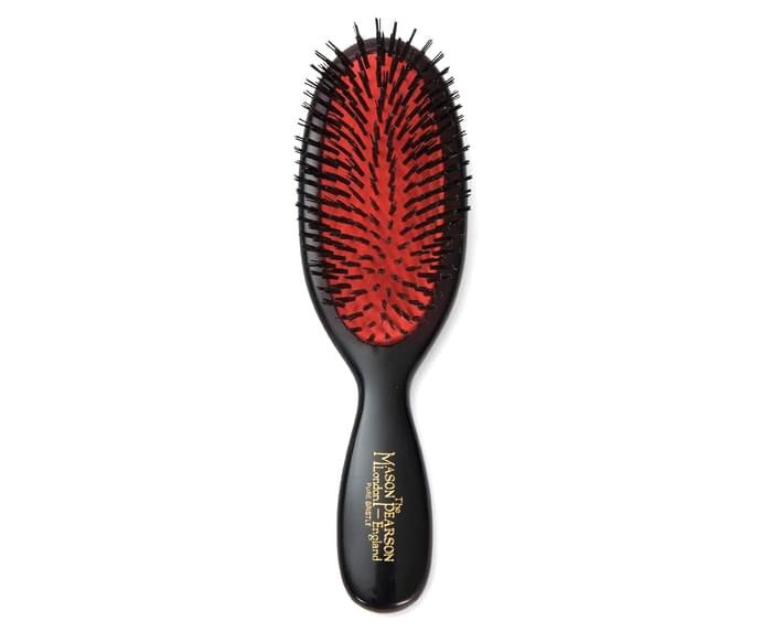 Mason Pearson Pocket Bristle and Nylon Brush Dark Ruby