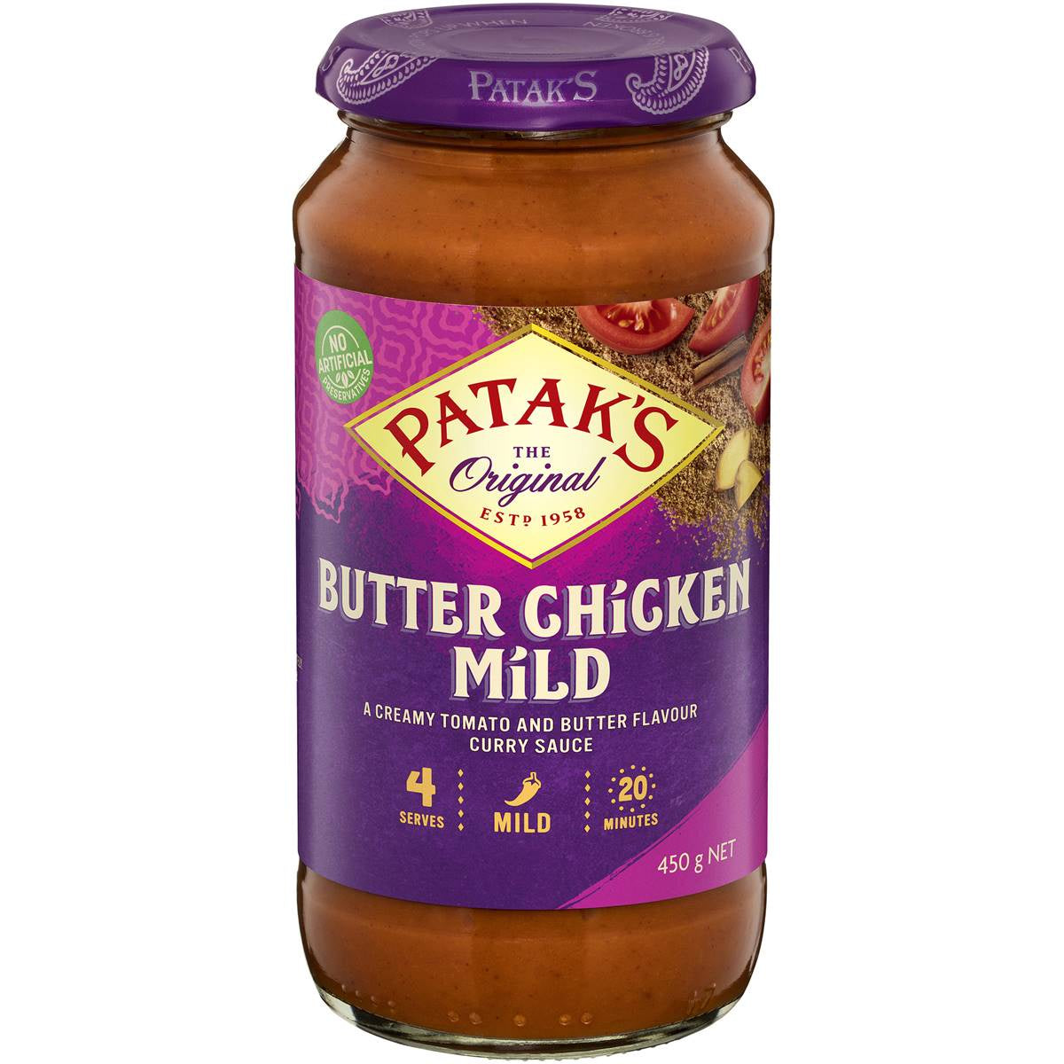 Patak's Butter Chicken Mild 450g