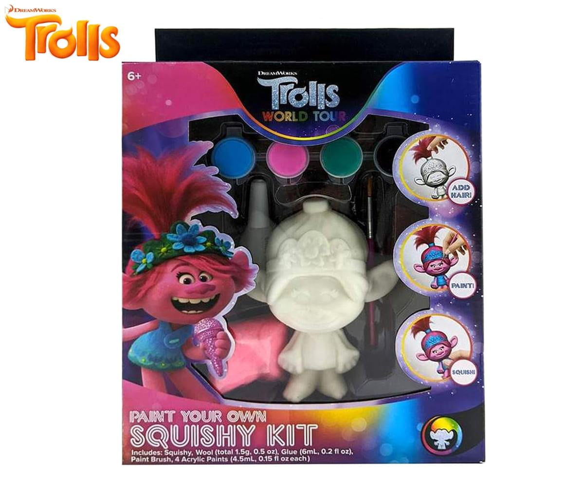 Dream Works Trolls 2 World Tour Paint Your Own Squishy Kit