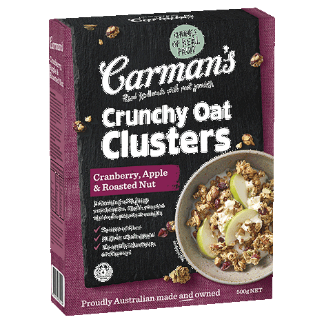 Carman's Crunchy Clusters Cranberry, Apple and Roasted Nut 500g