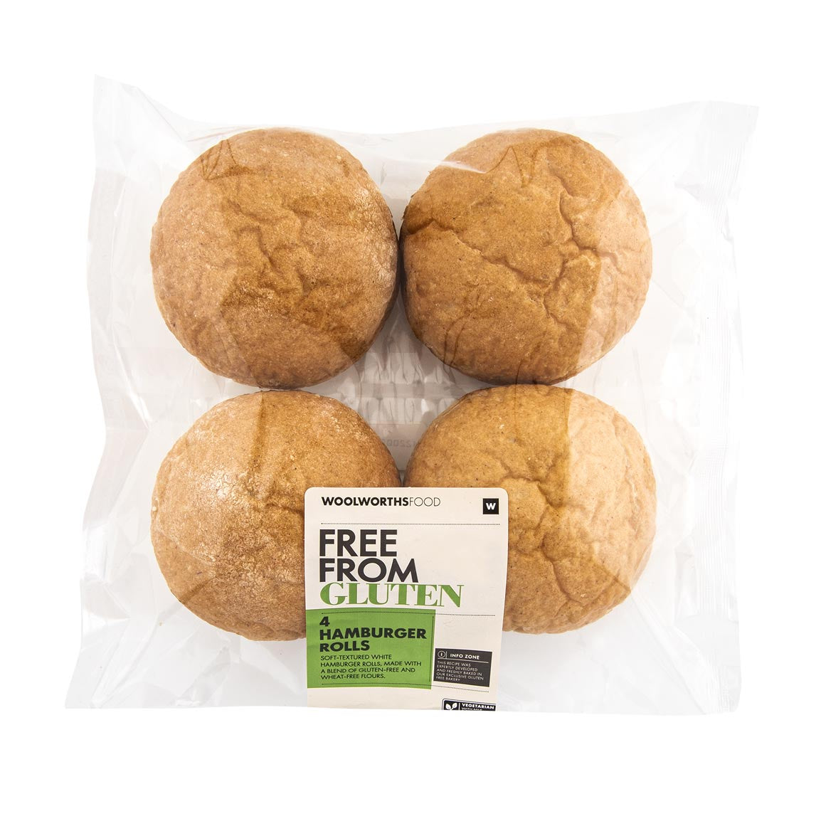 Woolworths Free Form Burger Roll Gluten Free 2 pack