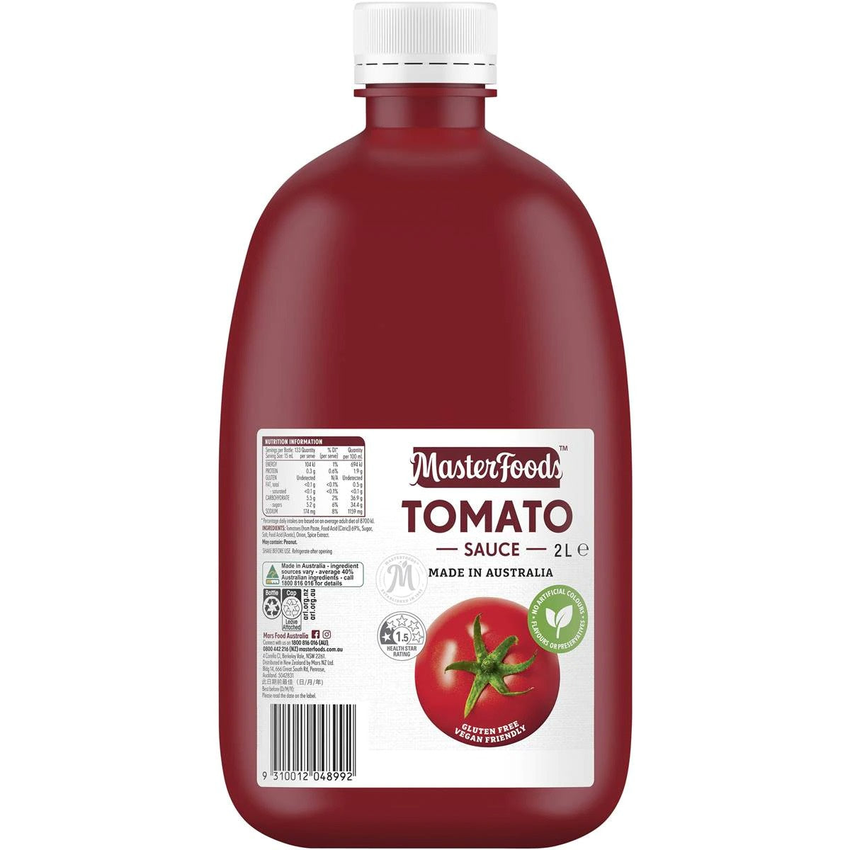 Masterfoods Tomato Sauce 2L