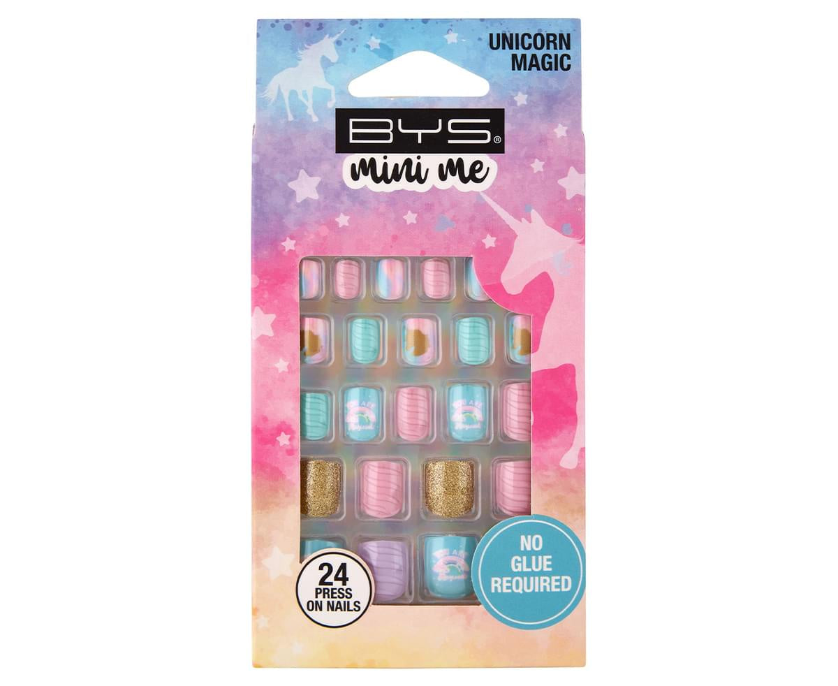 BYS Mini Me Press On Nails 24pk - Unicorn magic