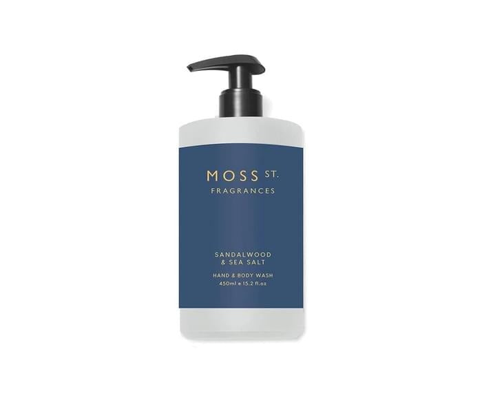 Moss St Hand & Body Wash Sandalwood & Sea Salt 450mL