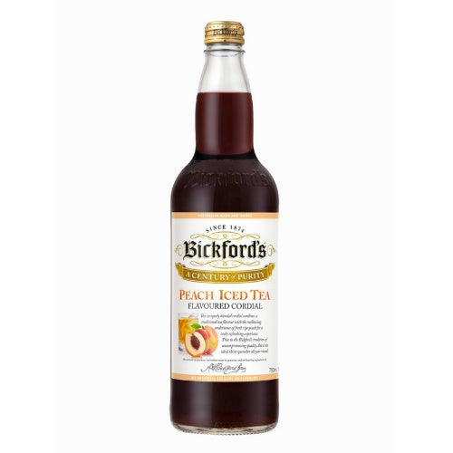 Bickfords Iced Peach Tea Flavoured Cordial 750mL