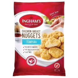 Ingham's Tempura Chicken Breast Nuggets 1kg