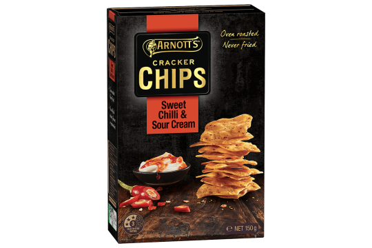 Arnott's Cracker Chips Sweet Chilli and Sour Cream 150g