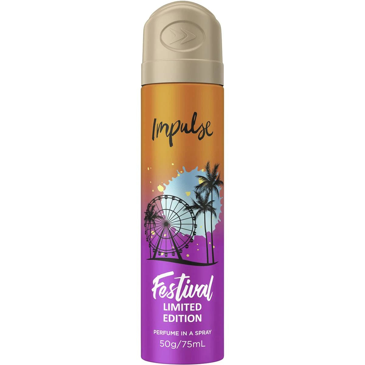 Impulse Body Spray Deodorant Festival Summer 75mL