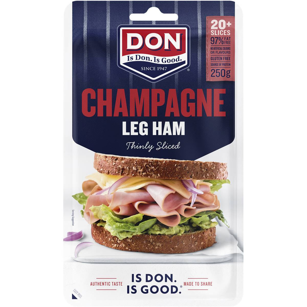 Don Champagne Leg Ham Thinly Sliced 250gm