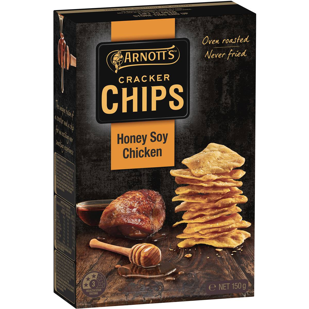 Arnott's Cracker Chips Honey Soy Chicken 150g