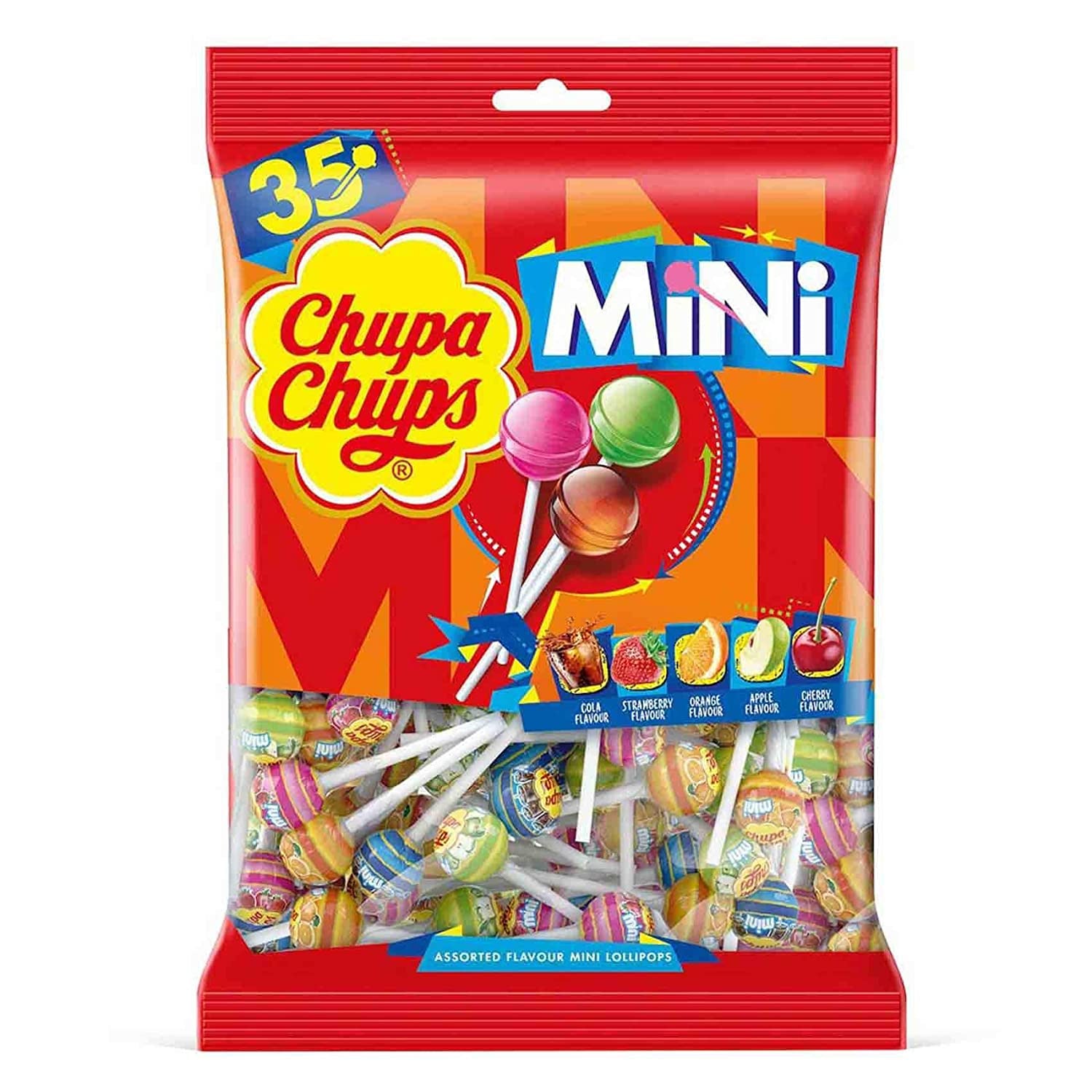 Chupa Chups Mini Lollipops Assorted 210g