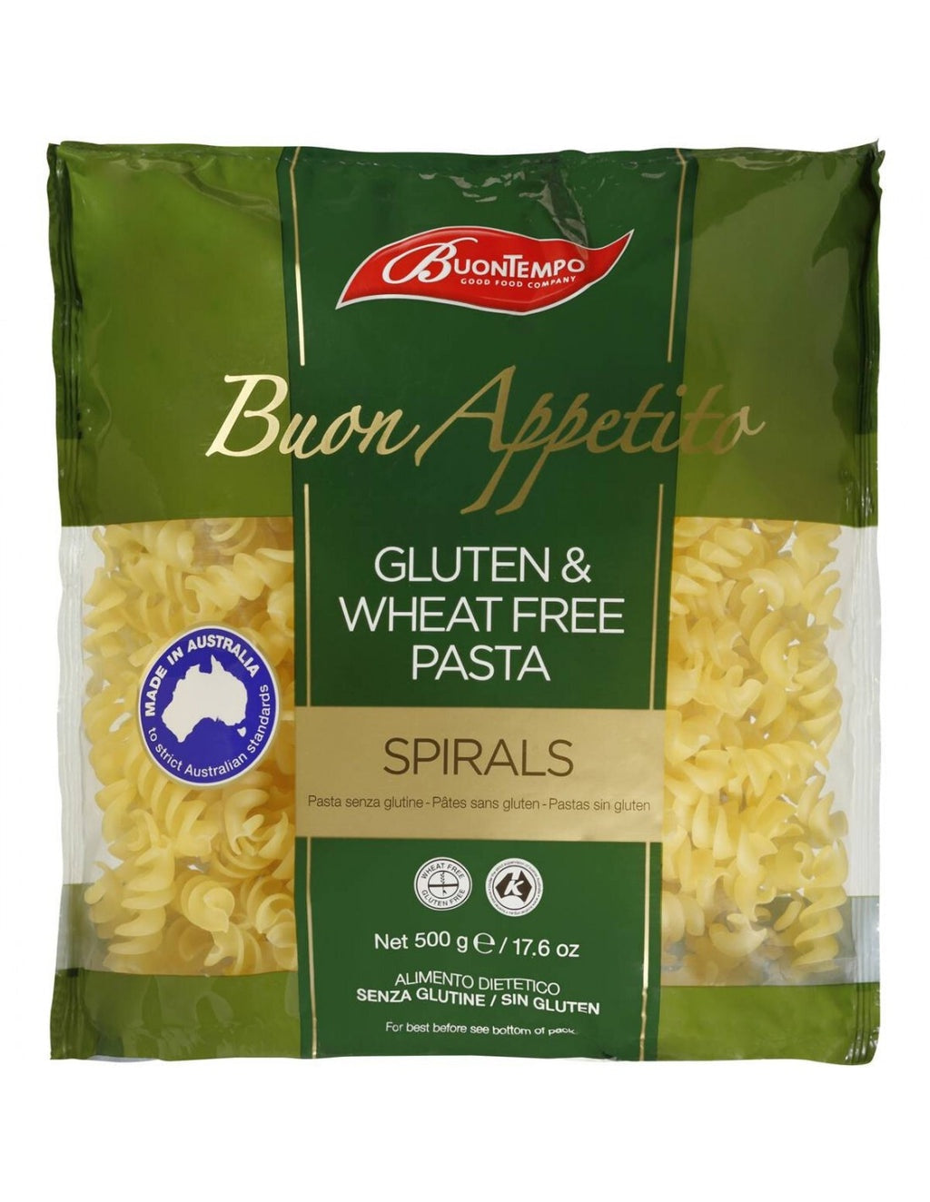 Buontempo Good Food Co Gluten Free Spiral Pasta 500g