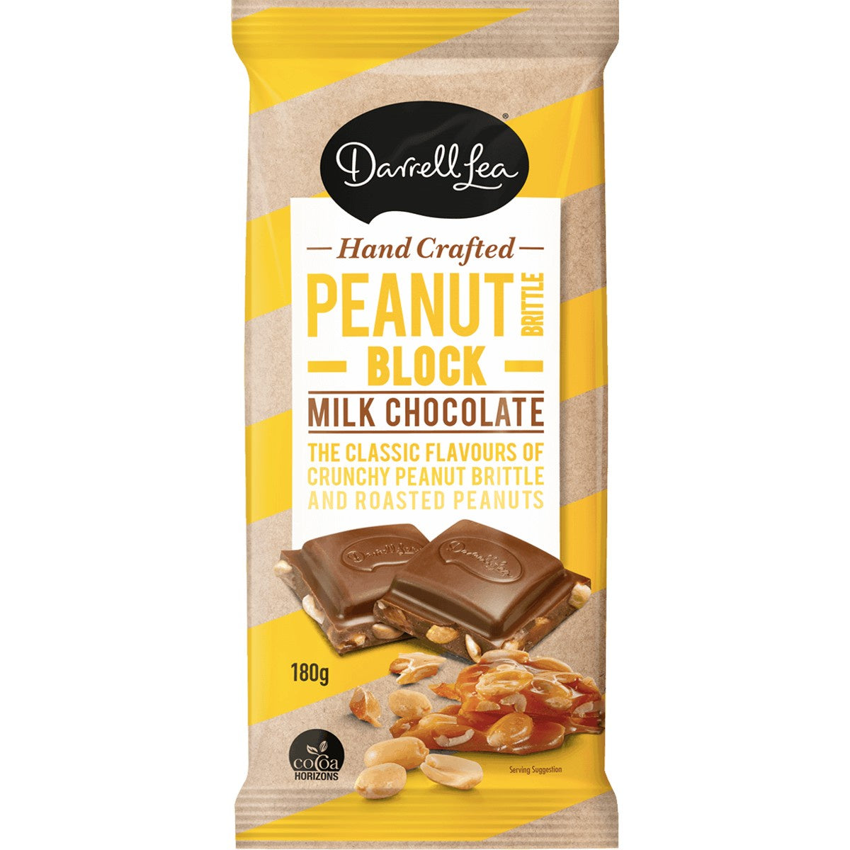 Darrell Lea Peanut Brittle Block Milk Chocolate 180g