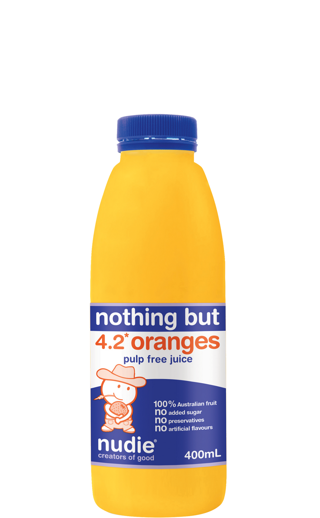 Nudie Nothing But Oranges Pulp Free Juice 1L