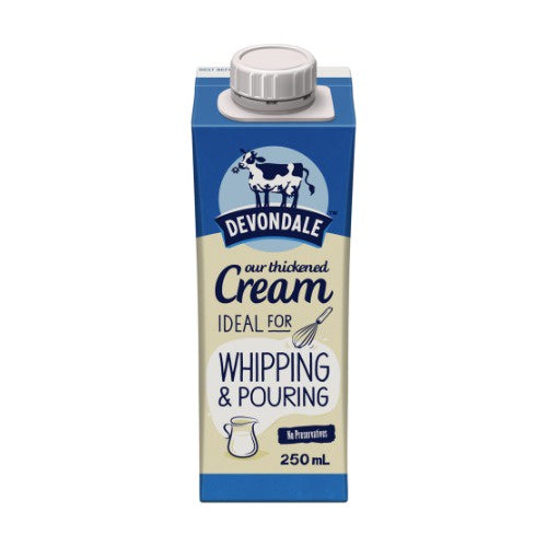 Devondale Long Life Whipping and Pouring Cream 250mL