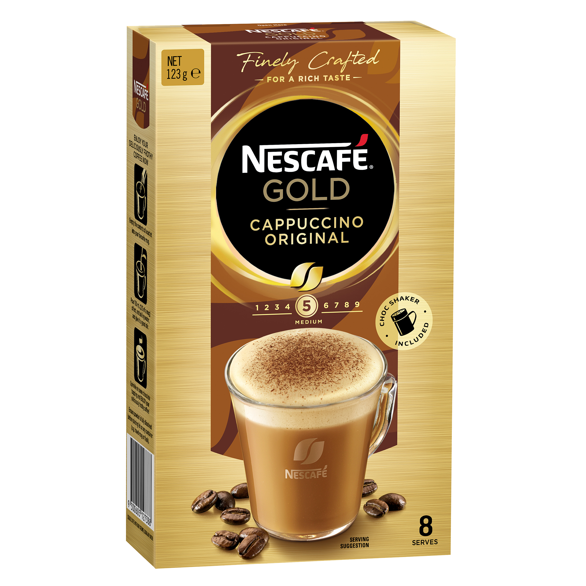 Nescafe Gold Cappuccino Original 8pk 123g