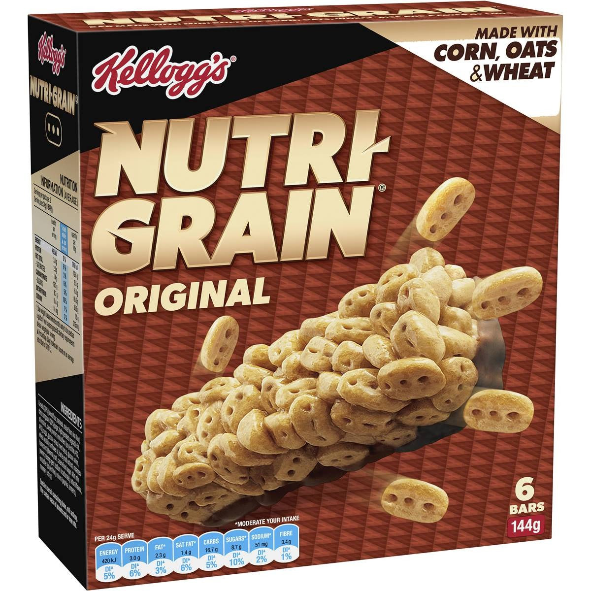 Kellogg's Nutri-Grain Bar Original 5 Pack 110g