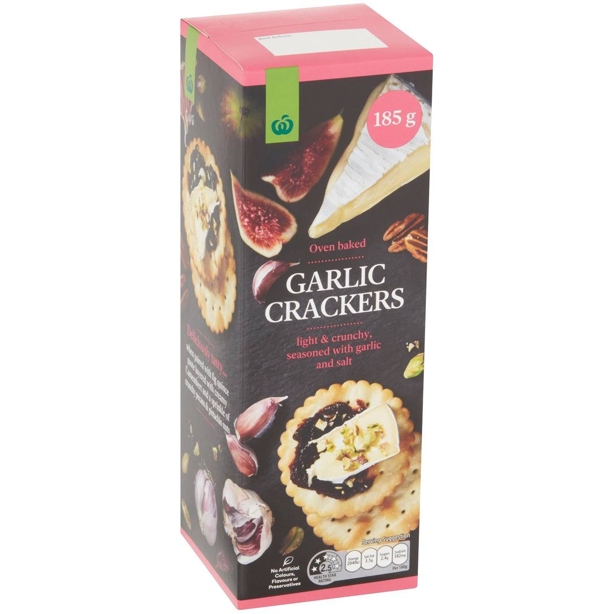 Damora Garlic Wheaten Crackers 185g