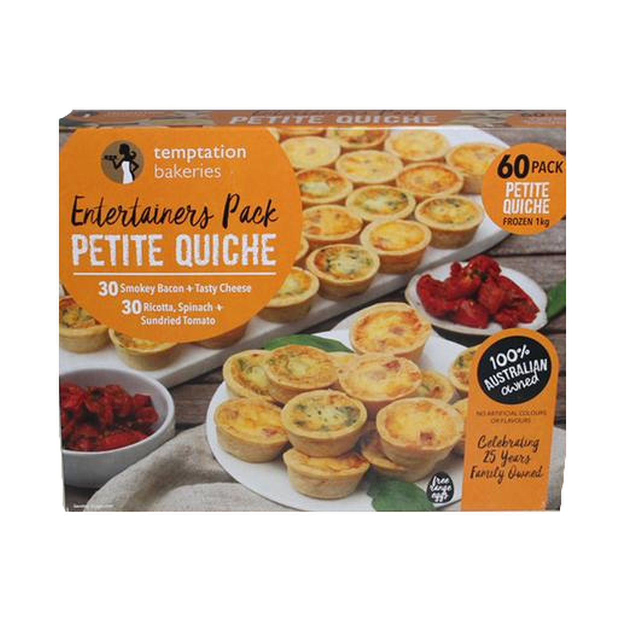 Temptation Bakeries Petite Quiche 60 pack