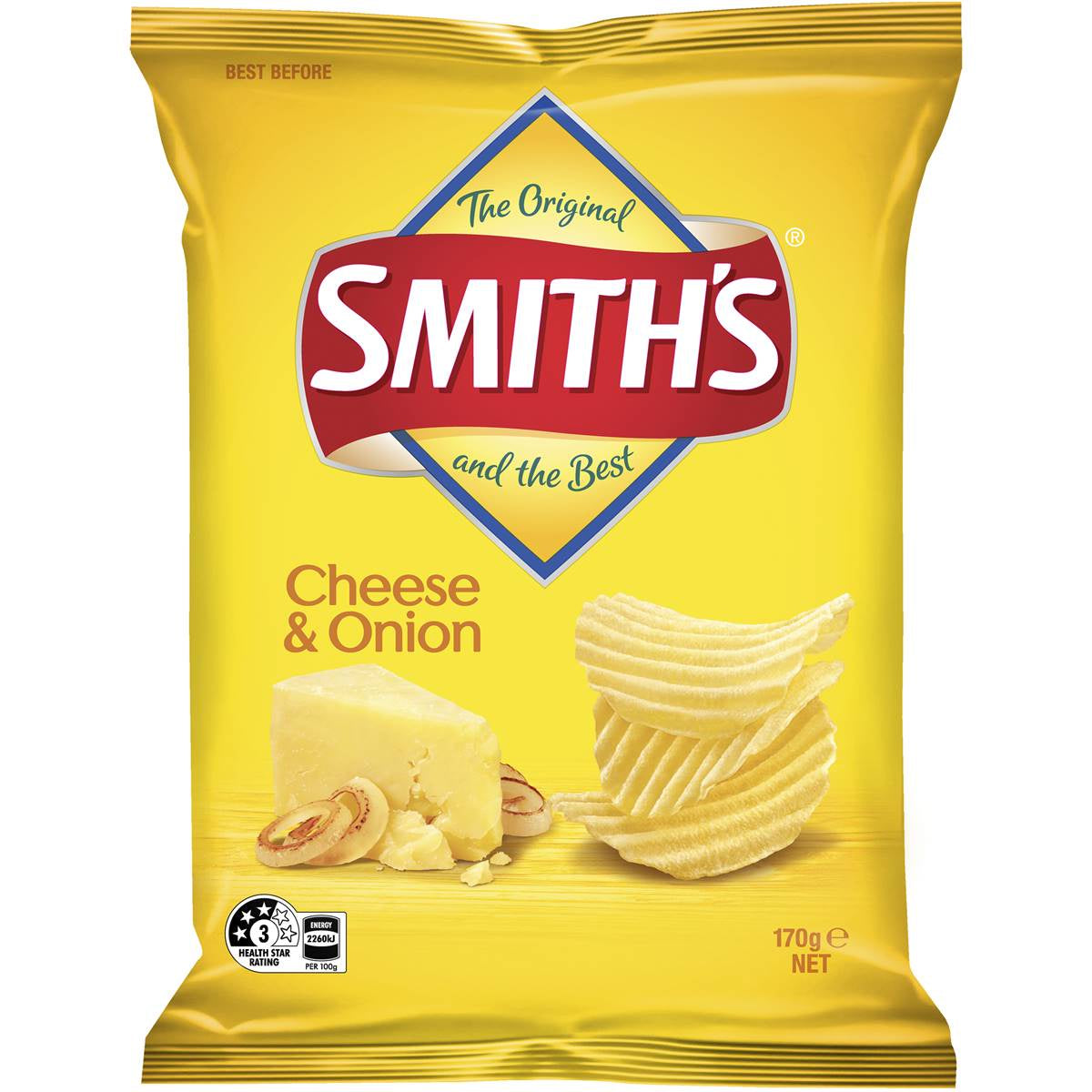 Smith's Cheese and Onion Chips 170g