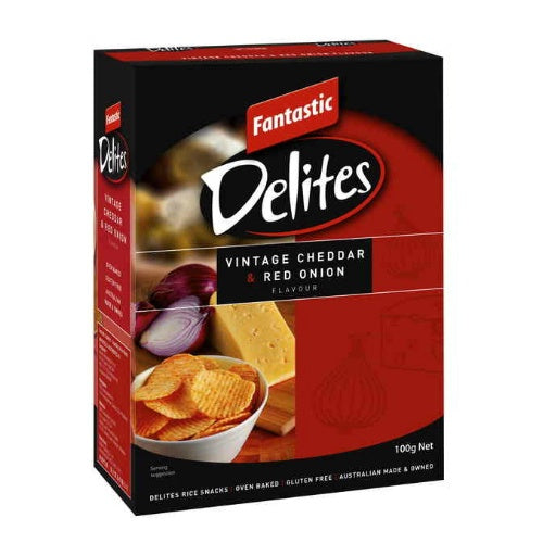 Fantastic Delites Vintage Cheddar and Red Onion 100g