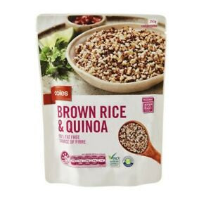 Coles Brown Rice and Quinoa 250g