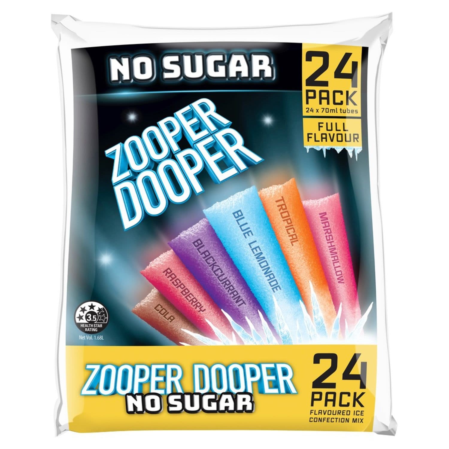 Zooper Dooper No Sugar 24 pack