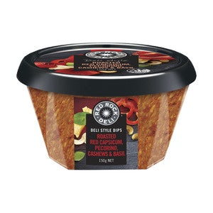 Red Rock Deli Capsicum & Basil Dip 150g