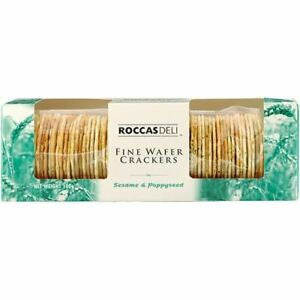 Roccas Deli Fine Wafer Crackers Sesame and Poppyseed 100g