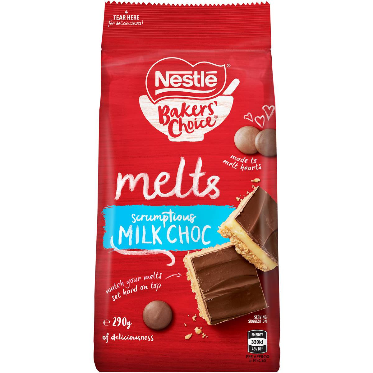 Nestle Melts Milk Choc 290g