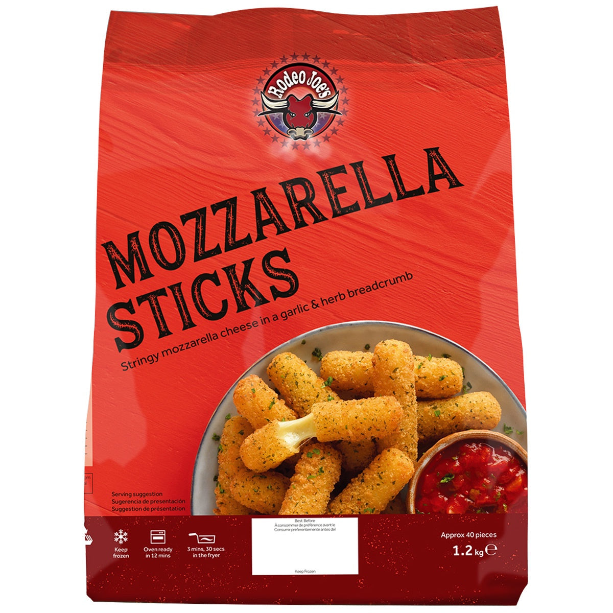 Rodeo Joe's Mozzarella Sticks 1.2kg