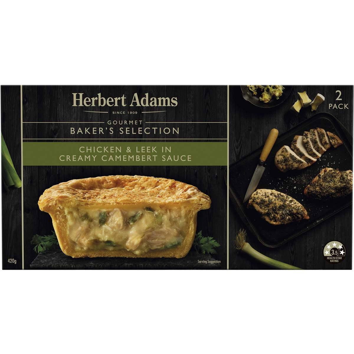 Herbert Adams Chicken and Leek in Creamy Camembert Sauce 420g 2 pack