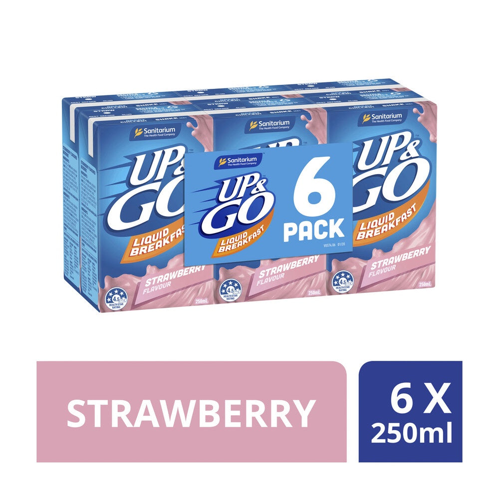 Sanitarium Up and Go Strawberry 6 pack