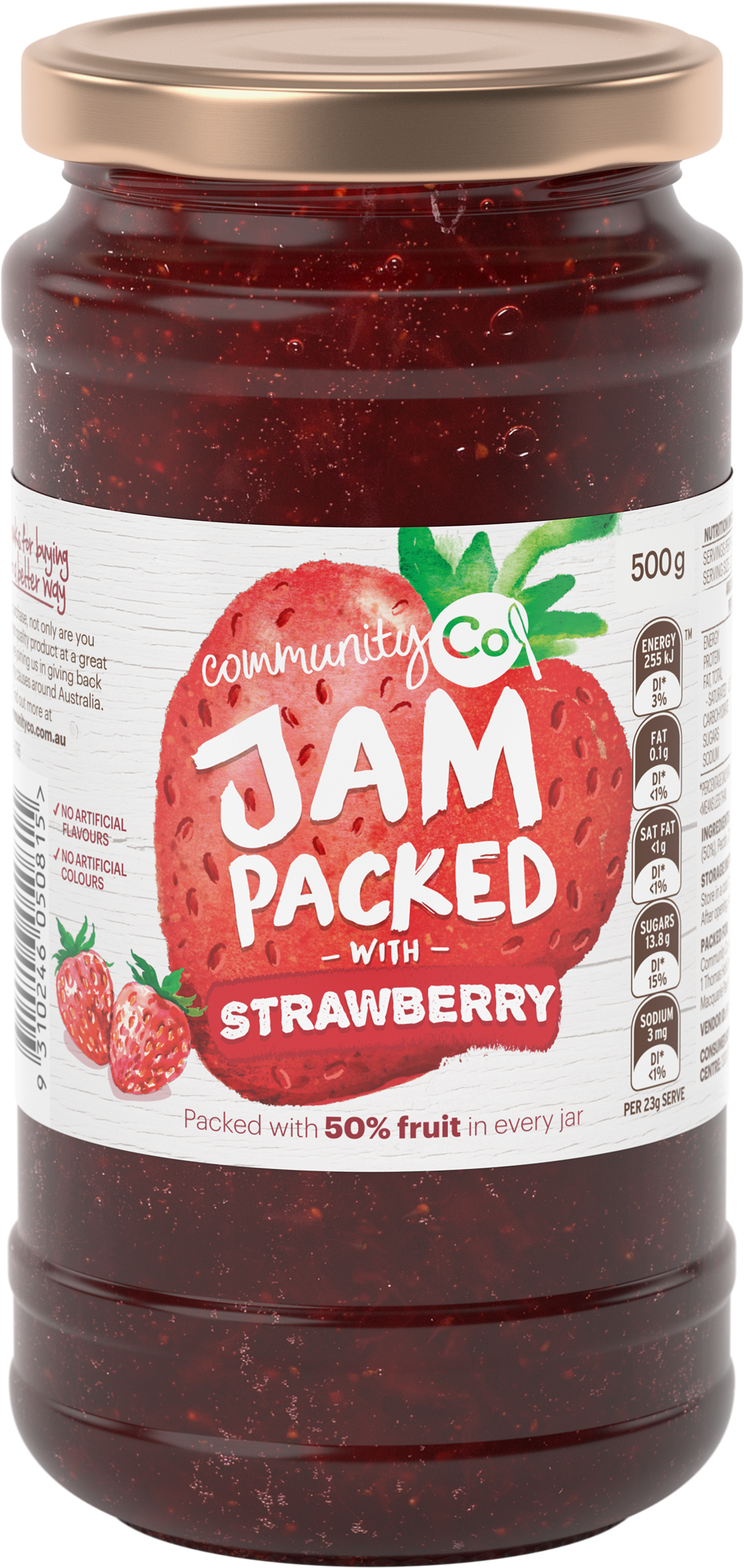 Community Co Jam Packed with Strawberry 500g