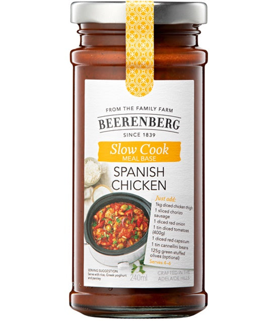 Beerenberg Slow Cook Meal Base Spanish Chicken 240mL