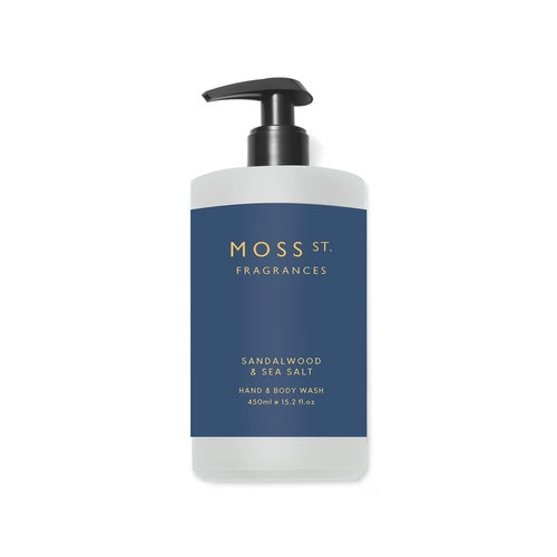 Moss St Hand & Body Care Duo with Ceramic Tray Sandalwood & Sea Salt