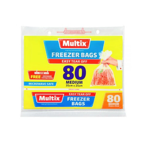 Multix Freezer Bags Medium 80