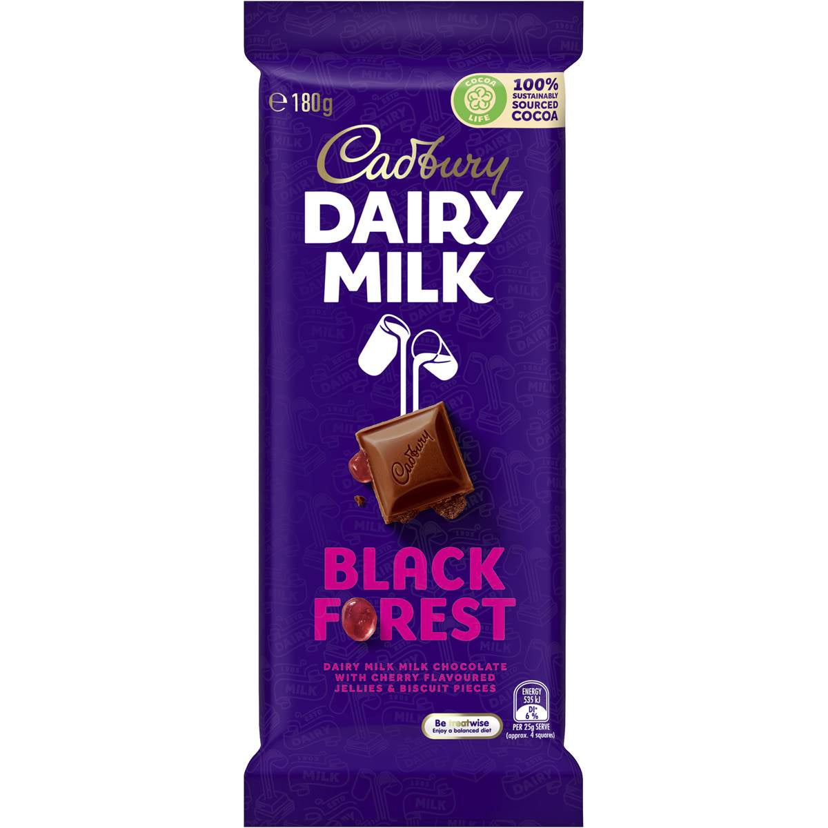 Cadbury Dairy Milk Black Forest 180g