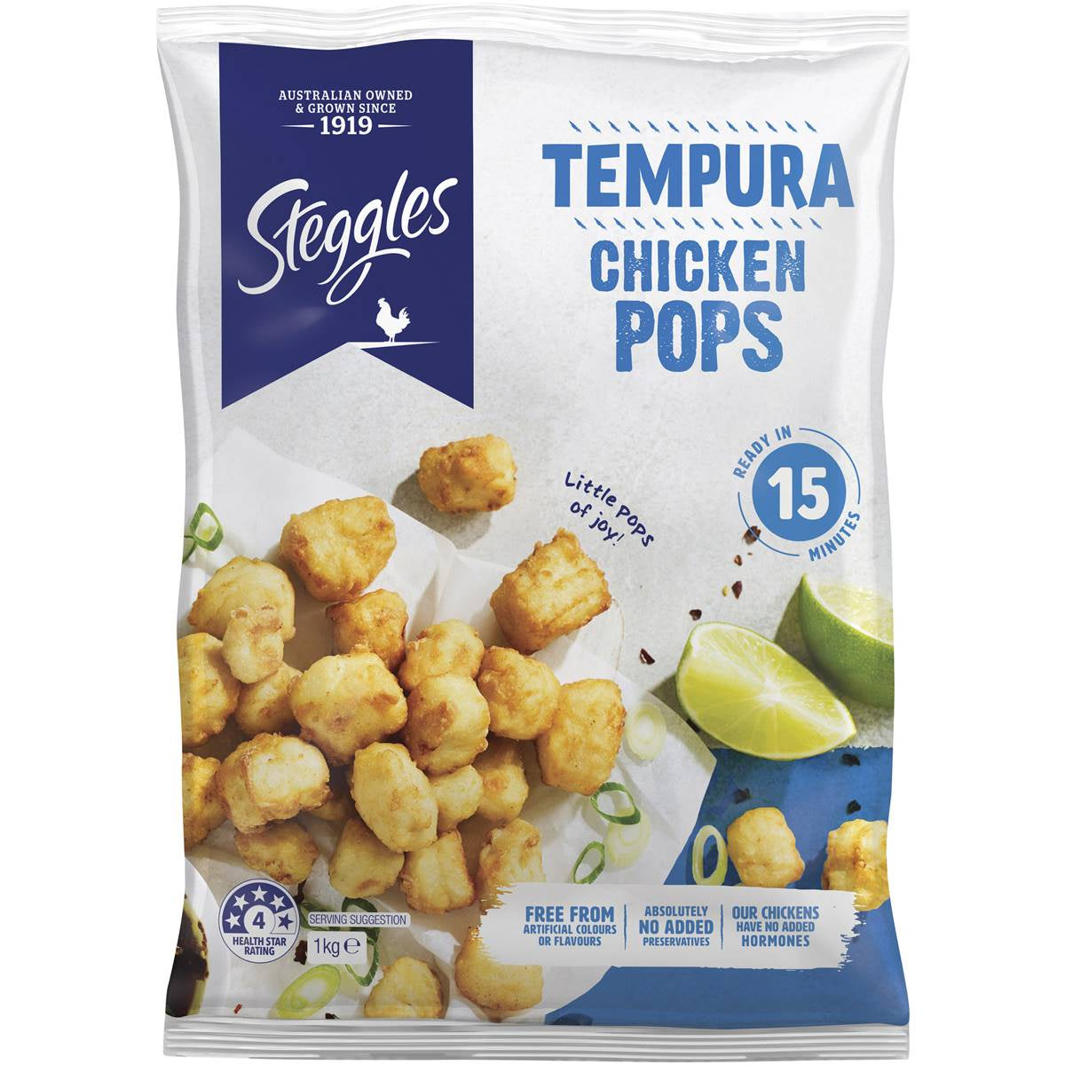 Steggles Tempura Chicken Breast Pops 1kg