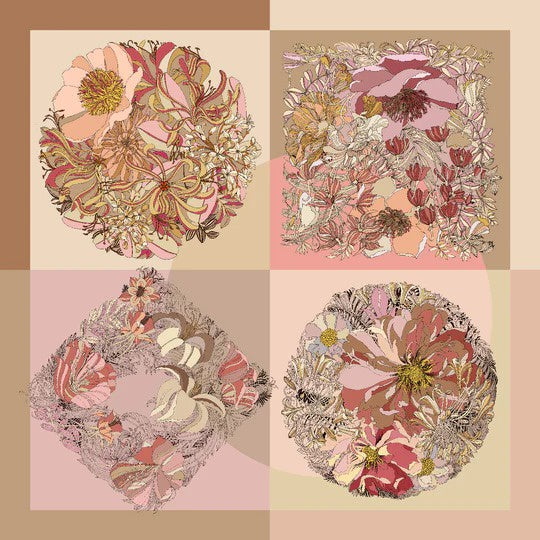 Floral Squares Pastel