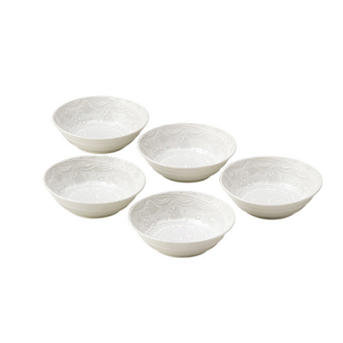 Embossed Mini Bowl - White