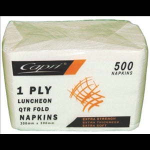 Capri 1 ply Luncheon Napkins 300x300mm 500 pack