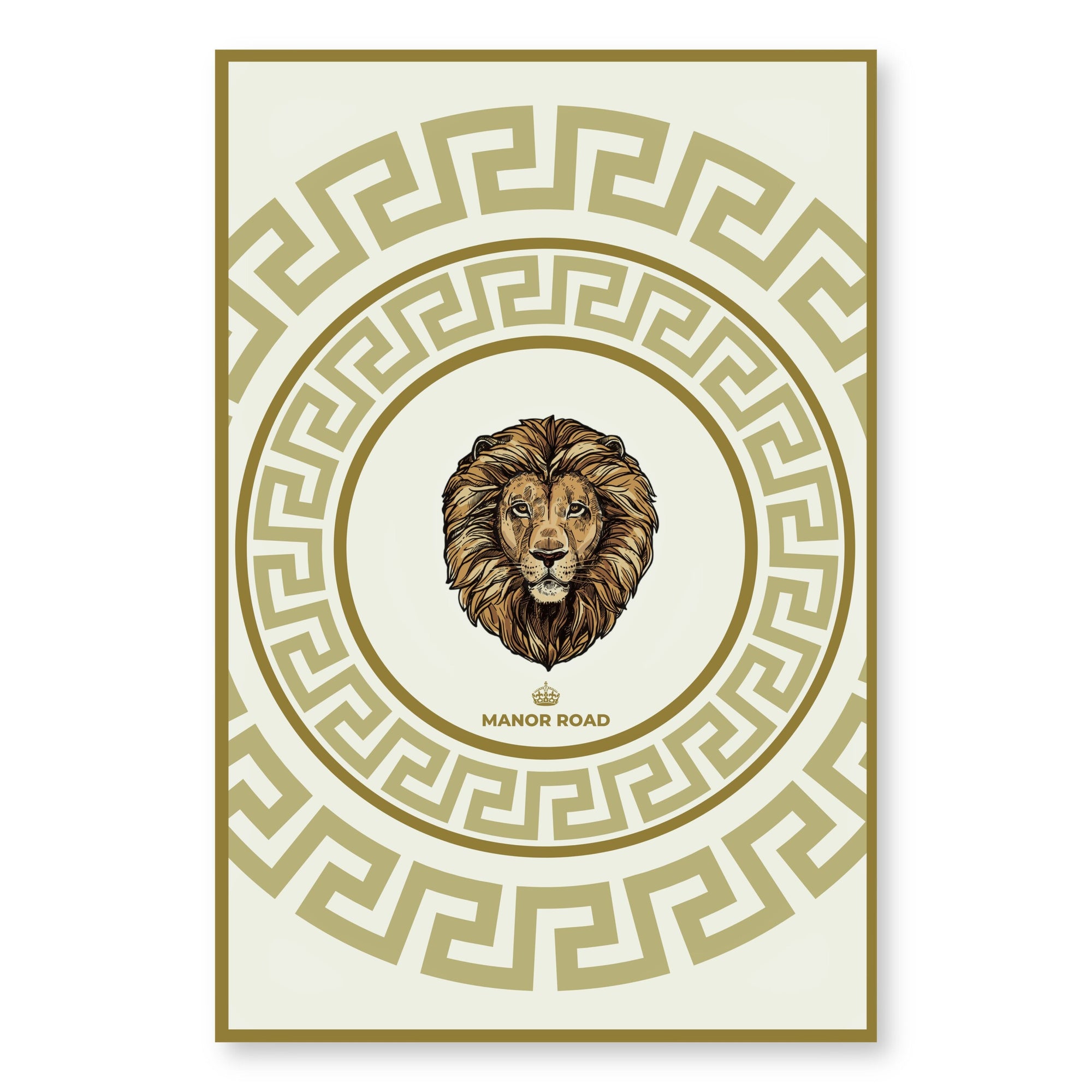 Manor Road Microfibre Tea Towel -Ivory Lion