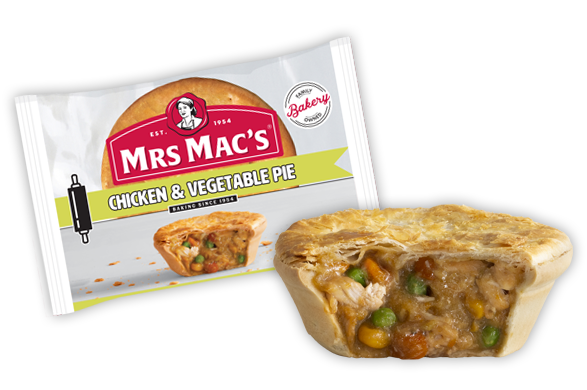 Mrs Mac's Chicken and Vegetable Pie 175g