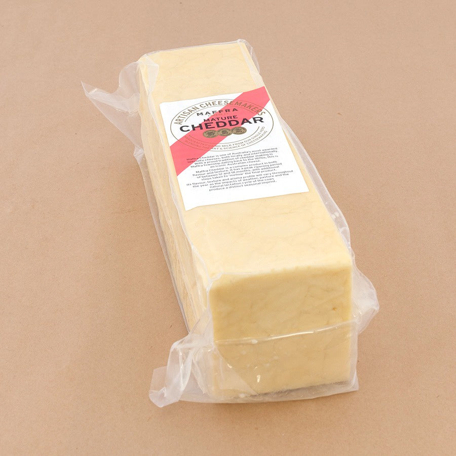 Maffra Mature Cheddar Cheese by Kg