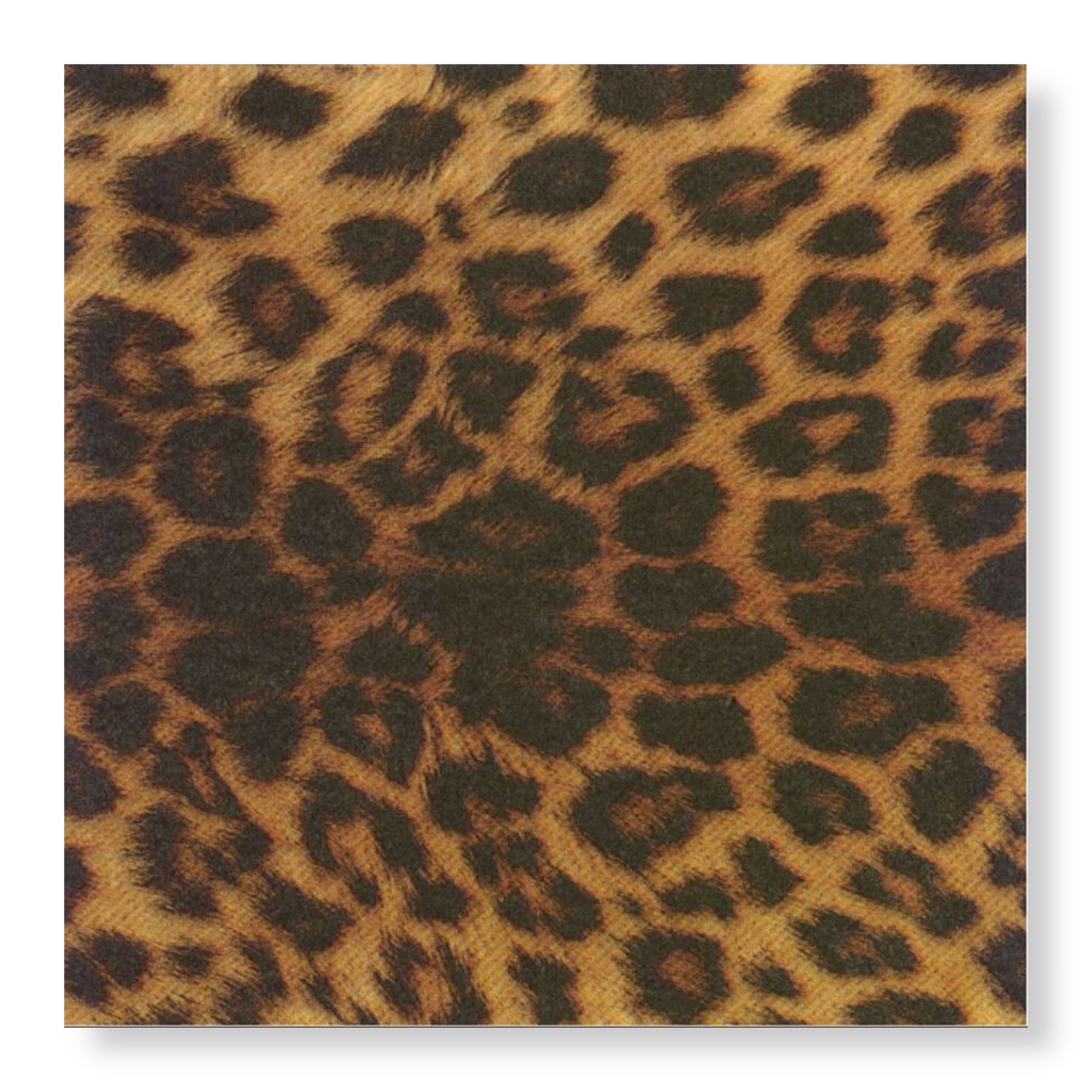 Manor Road Checkerboard Leopard Luncheon Napkin 20 pack