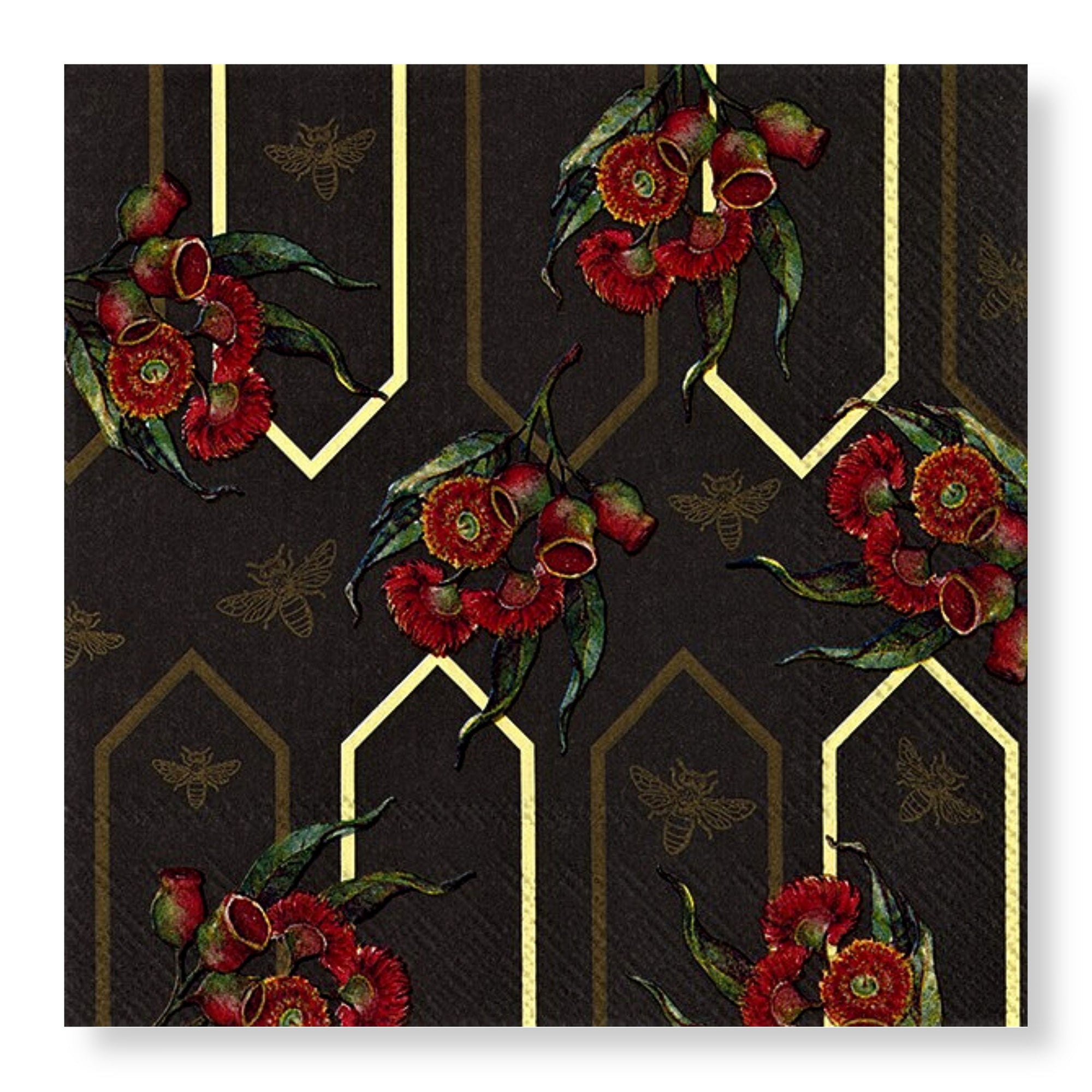 Manor Road Gumnut Wallpaper  Luncheon Napkin 20 pack